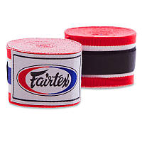 Бинты боксерские хлопок FAIRTEX HW2THAI-5 5м белый-синий-красный