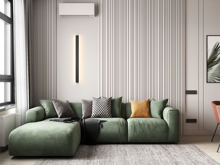 Гіпсові стінові 3д панелі "Баркод" розмір 50х50 см (90х50 см), фото 1