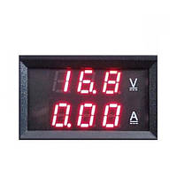 Цифровий вольтметр/амперметр 100В, 50A, червоний