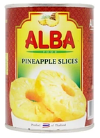 Ананасы кольцами в сиропе ALBA FOOD 580 мл (340 г)