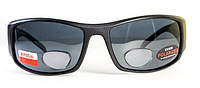 Бифокальные поляризационные очки BluWater Bifocal-1 (+3.0) Polarized (gray) серые BF