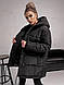 Зимова куртка на синтепоні зефірка зі спущеним рукавом на блискавці та кнопках 42-44, 46-48, фото 10