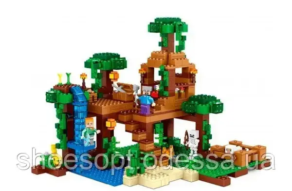 Конструктор Домик на дереве в Джунглях: 718 детали, фигурки, фото 1