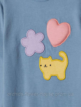 Дитячий боді з довгим рукавом Котик, фото 2