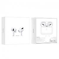 Bluetooth гарнитура BT Hoco EW04 Plus True V5.0 white (ваккумные, сенсорные с кейсом)