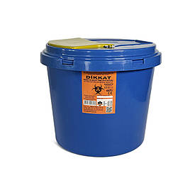 Контейнер для збирання та утилізації гострих медичних відходів 3.5 л, вторинний пластик, синій Afacan Plastik