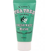 Маска для обличчя нічна Apieu Fresh Mate Tea Tree Calming Mask з олією чайного дерева 50 мл