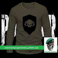 Военный реглан Библиариум альт Саламандры Warhammer 40000 олива потоотводящий (футболка с длинным рукавом)