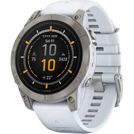 Garmin Epix Pro Gen 2 Sapphire 47mm Titanium w. W. Band 010-02803-21 Розумний годинник, фото 1