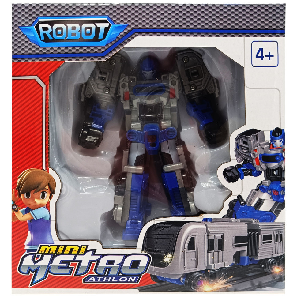 Машинка-трансформер "Tobot" 525-1, 2 в 1 (Синій), фото 1