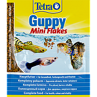 Корм Tetra Mini Guppy для рыбок гуппи, 12 г (хлопья)