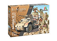 Сборная модель ITALERI Бронеавтомобиль AB41 1:35 с фигурками (IT6591)