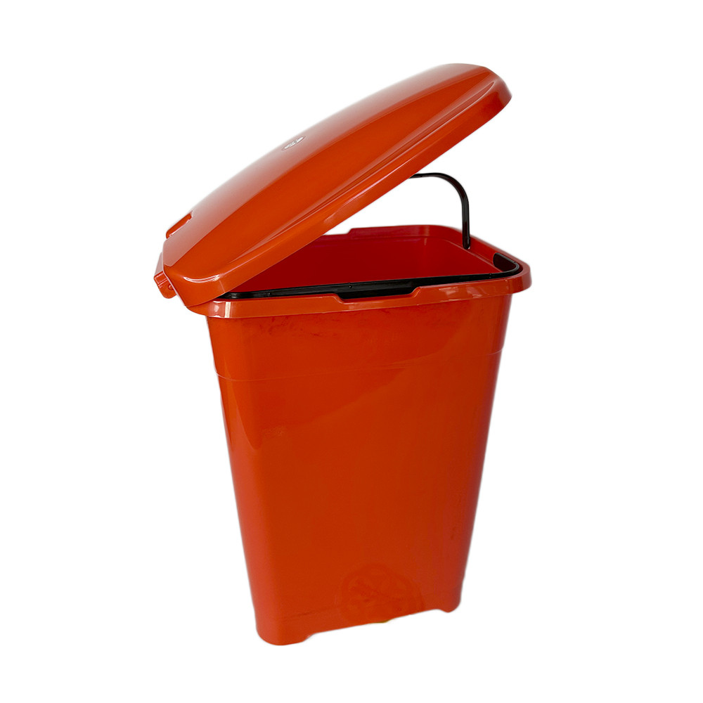 Пластикове відро для відходів із педаллю 30 л, пластик, жовтий Afacan Plastik