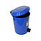 Бак для сміття з педаллю 30 Л, пластик, синій Afacan Plastik, фото 2