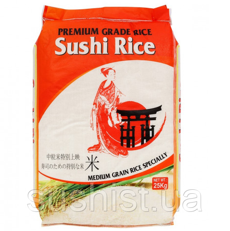 Рис Sushi Rise Преміум мішок 25 кг, фото 1