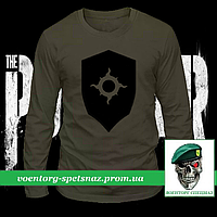 Военный реглан Легион Тысячи Сынов Warhammer 40000 олива потоотводящий (футболка с длинным рукавом)