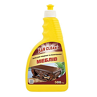 Засіб для чищення та полірування меблів San Clean FURNITURE WAX CLEANER 500 г (X-89)