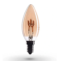 Лампа Едісона в ретро-гвинтажному стилі CROWN LED EL009, 2W E14 60 lm, 1 шт., теплий білий (AM-53)