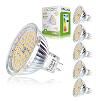 Светодиодная лампа Liqoo MR16 Led, 5W, 400 lm, 1 шт, теплый (AM-1)