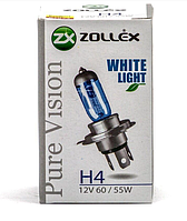 Лампа галогенная Zollex Pure Vision H4 P43t 12V 60/55W, 2 шт/1 уп (AM-98)