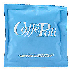 Кава Caffee Poli Monodosa decaffeinato монодоза 7г (100шт/уп)