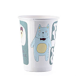 Стакан паперовий одношаровий Лабіринт 400мл (FC)(КР-90)(50шт/уп)(750ящ)