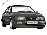 Амортизатор Багажника Ford Sierra 1982-1993 83BBA406A10AD 1637862