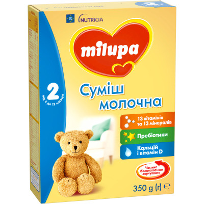 Детская смесь Milupa 2 молочная 350 гр (5900852025501) - Вища Якість та Гарантія! - фото 2 - id-p2032331930