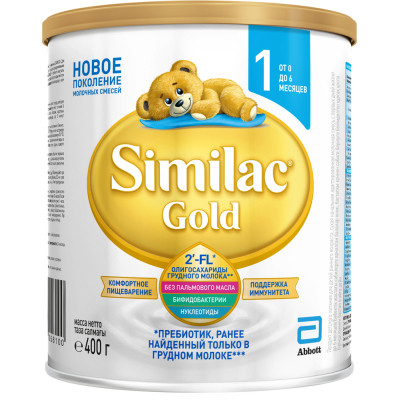 Детская смесь Similac 1 Gold +0 мес. 400 г (5391523058100) - Вища Якість та Гарантія! - фото 1 - id-p2032331703