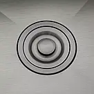 Кухонна мийка GAPPO GS5050-6 накладна 500x500 мм, нержавіюча сталь, поверхня PVD, фото 5