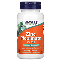 Now zinc picolinate 50 mg 120, цинк пиколинат 50 мг 120 капсул