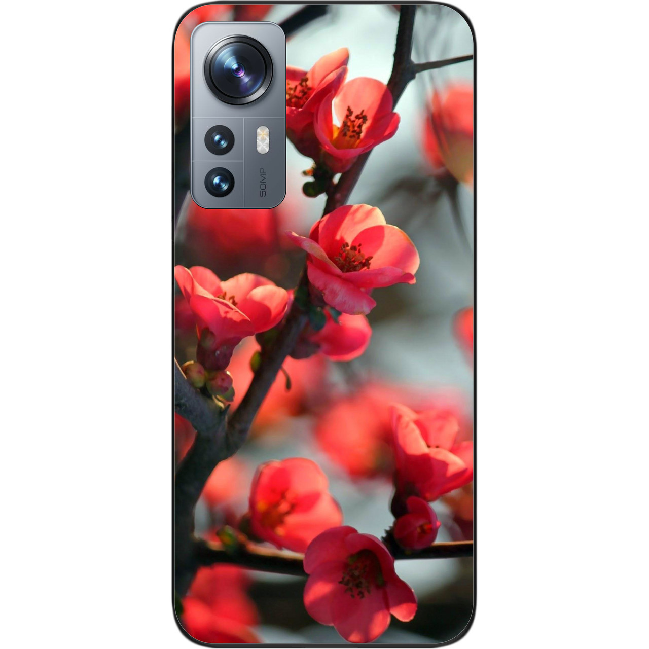Чохол силіконовий Epik для Xiaomi 12 / 12X з картинкою Сакура