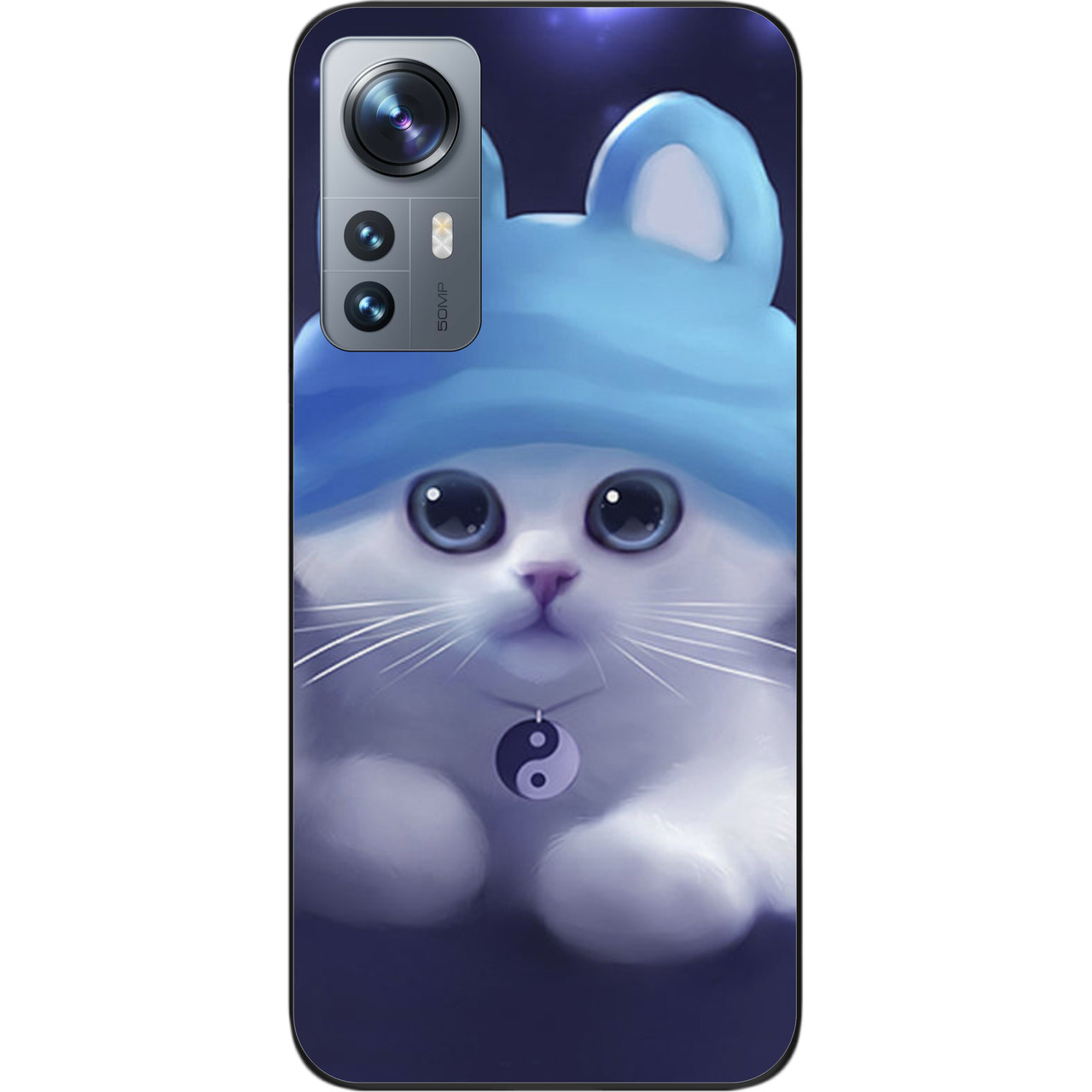 Бампер силіконовий чохол Epik для Xiaomi 12/12X з картинкою Котик