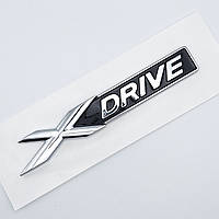 Эмблема XDrive BMW (хром, глянец), 11.2*1.7см