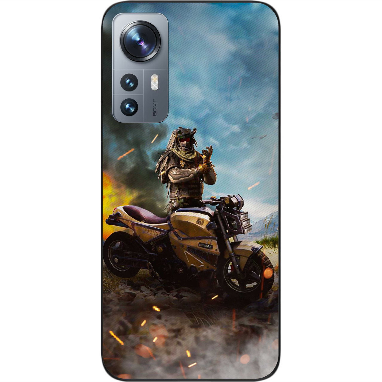 Чохол силіконовий Epik для Xiaomi 12 / 12X з картинкою Call of Duty Phantom Фантом