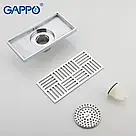 Трап для душу GAPPO G82050, латунь, 100х200 мм, хром, фото 3