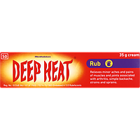 Быстродействующий обезболивающий лосьон Deep Heat Rub 35 мл Дип Хит при спортивных травмах