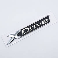 Эмблема XDrive BMW (хром, глянец), 10.5*1.5см