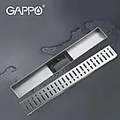 Лінійний трап для душу GAPPO G83007-3, 70х300 мм, нержавіюча сталь, фото 2