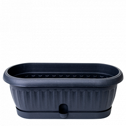 Вазон кактусовка "Терра" 26.5см \ 1.2л Граніт