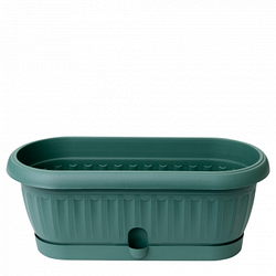 Вазон кактусовка "Терра" 26.5см \ 1.2л Зелений