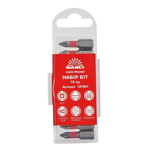 Біти S2 PH1х25 мм, 10 шт. Vitals Master