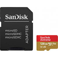 Картка пам'яті SANDISK EXTREME 128 GB UHS-I U3 A2