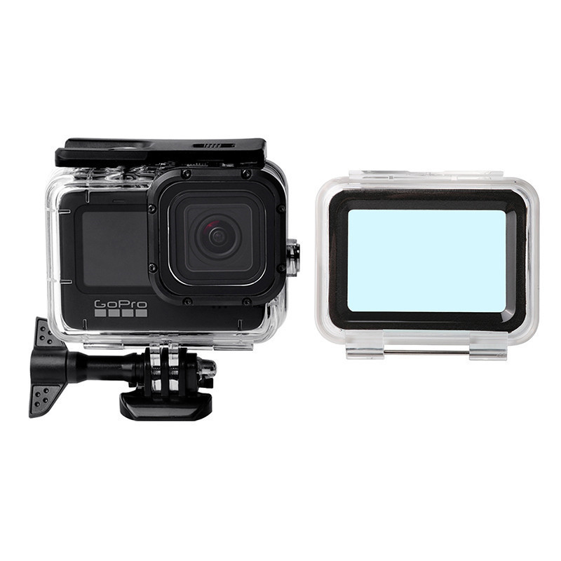 Аквабокс GoPro 10/9 50м сенсорна кришка Puluz DCA0485-01