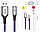Кабель BASEUS X-type Cable Lightning 2.4A 1M фіолетовий CALXD-B05, фото 3