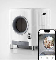 Автоматический туалет для средних пород кошек CHARMKIT Vent+O2, WiFi, видеокамера, вентиляция, OZON-дезинфек