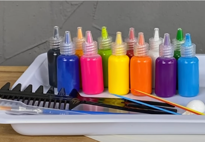 Ігровий дитячий набір для творчості "Ебру Арт" 87752 з аксесуарами., фото 1