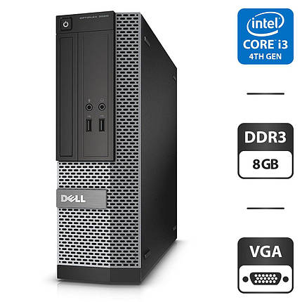 Комп'ютер Dell OptiPlex 3020 SFF/ Core i3-4130/ 8 GB RAM/ 320 GB HDD/ HD 4400, фото 1