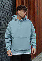 Худі Staff light blue oversize fleece