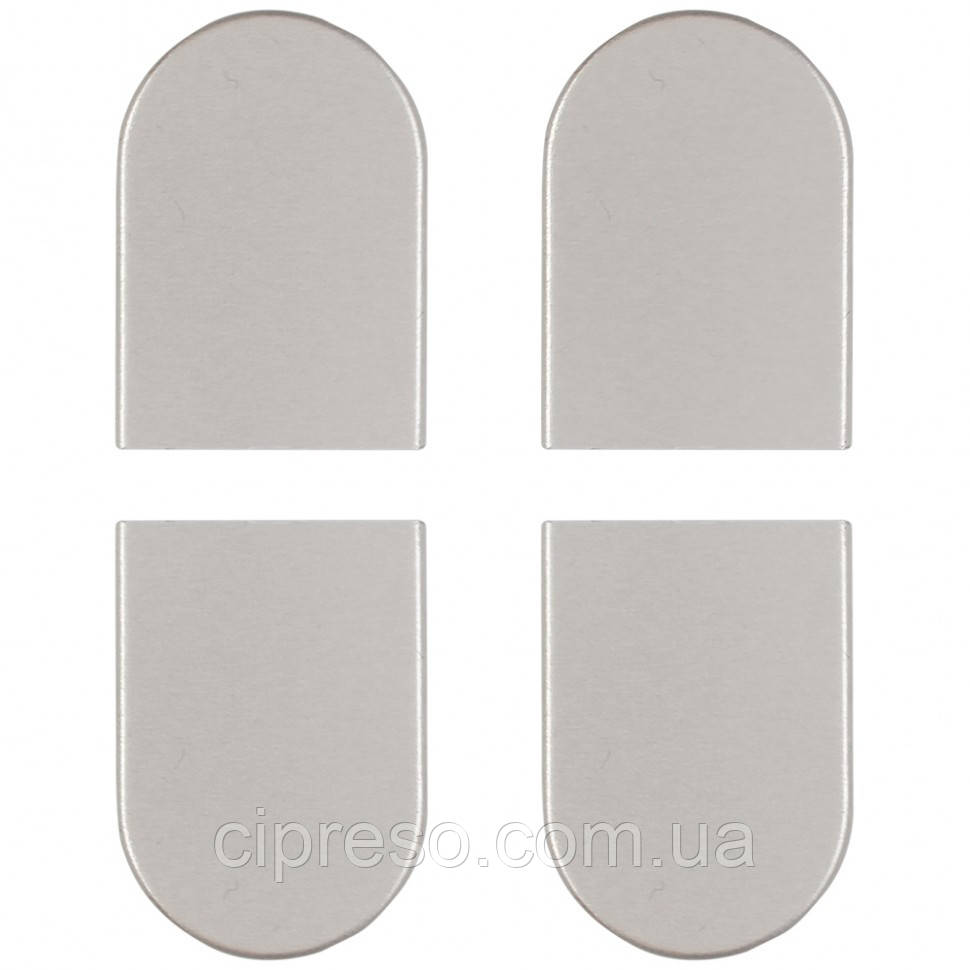 Набір ковпачків AGB Eclipse 2.0, пластики, матовий хром, фото 1